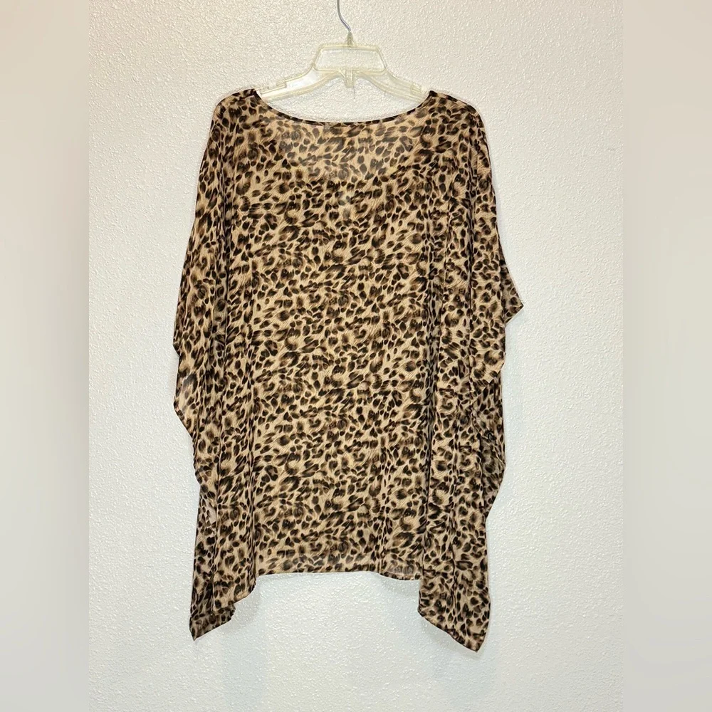 Michael Kors Brown and Black Dolman Sleeve Tunic - Picture 7 of 7